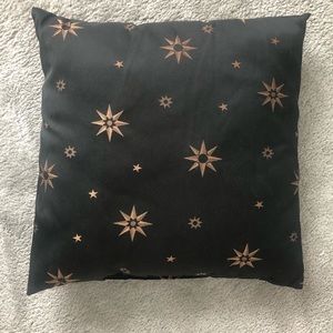 Black and gold pillow